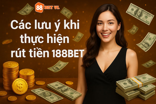 Các lưu ý khi thực hiện rút tiền 188BET